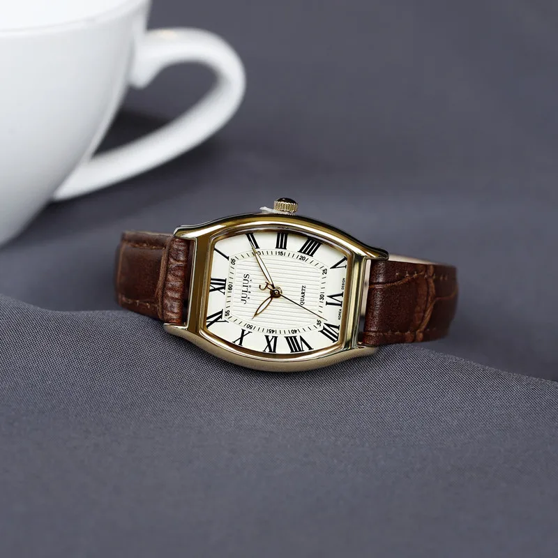 ساعات الطلاب ذات الطراز الجديد، تصميم بسيط، زوج من ساعات المعصم الكوارتز، طراز ريترو مربع، ساعات رجالية ونسائية.