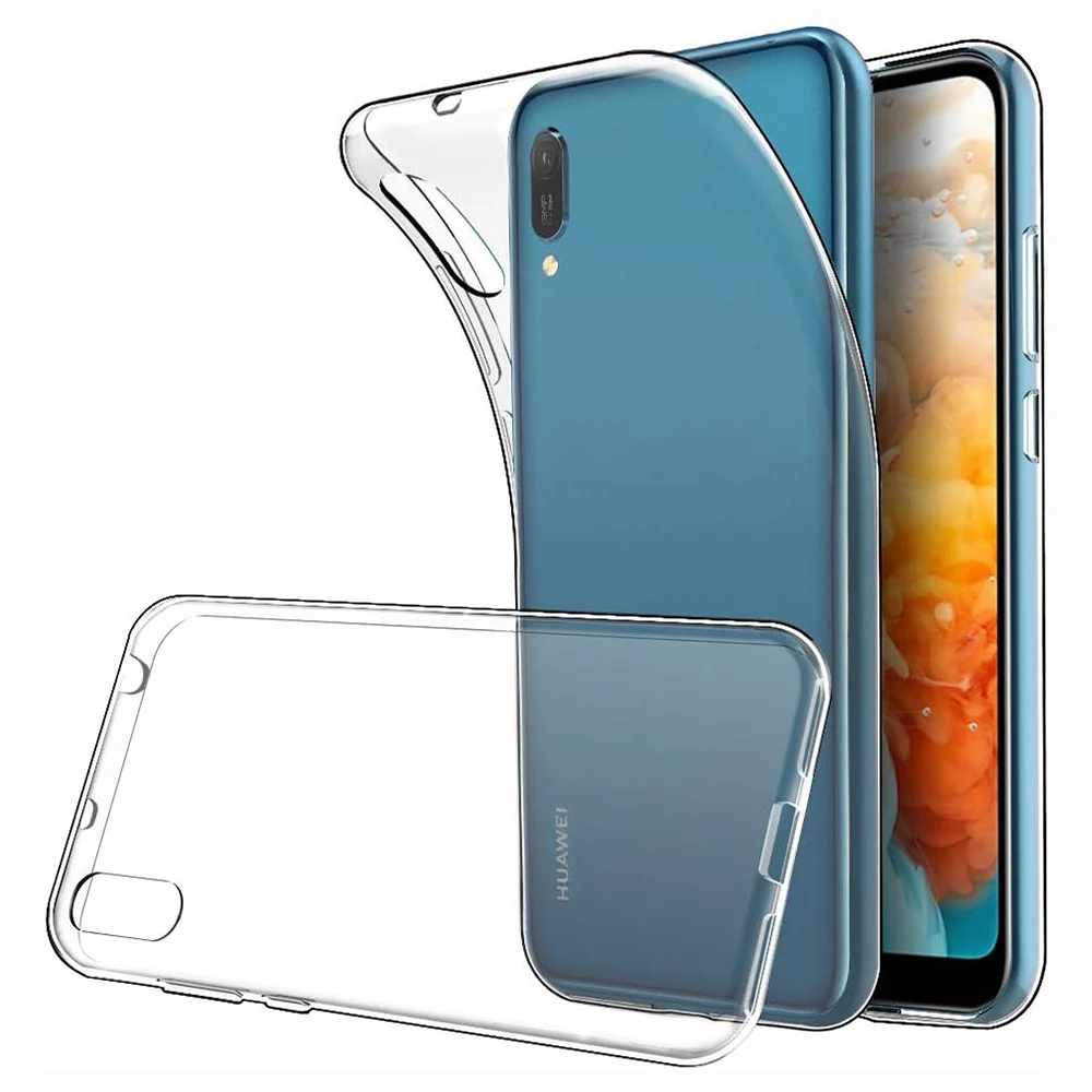 Thin Shockproof Clear Cover for Huawei Y5 Y6 Y7 Y9 Prime 2019 Y6s Y9s Y8s Silicone TPU Case Yellowing-Resistant Transparent