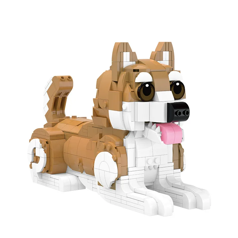 動物モデルタキシード猫ビルディングブロックかわいい漫画シュナウザー犬組み立てるレンガ教育玩具ギフト子供男の子大人のための