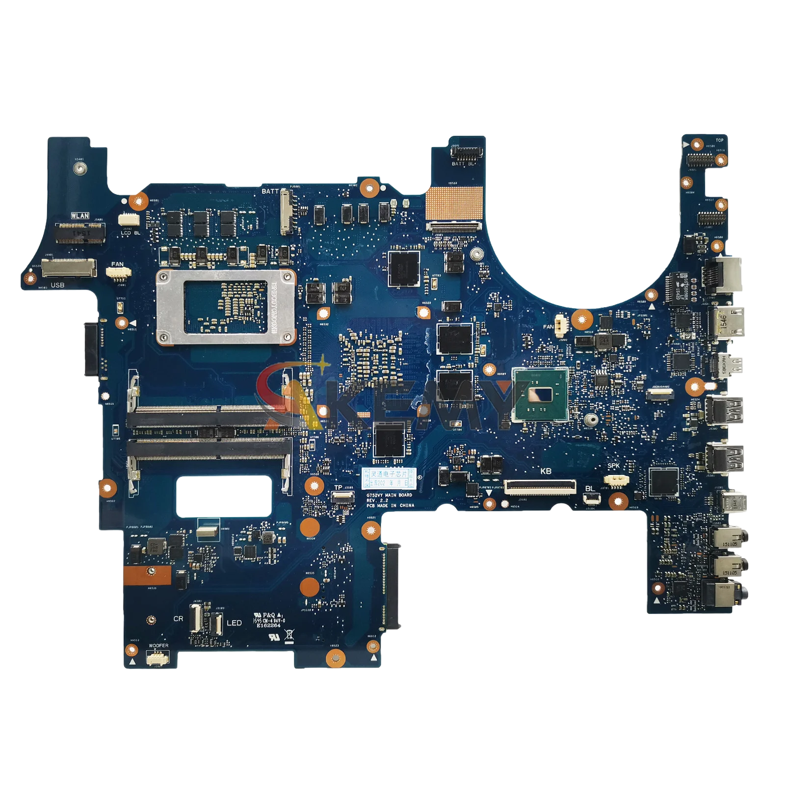 G752VY Laptop Motherboard For ASUS ROG G752VSK GL752VW GL752VL G752VS G752V Notebook Mainboard With I5 I7 CPU 100% tests OK stk