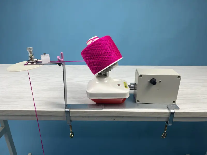 Low-Noise Electric Yarn Winder with Counter - Adjustable Speed Plied & Cake Maker for Home Use