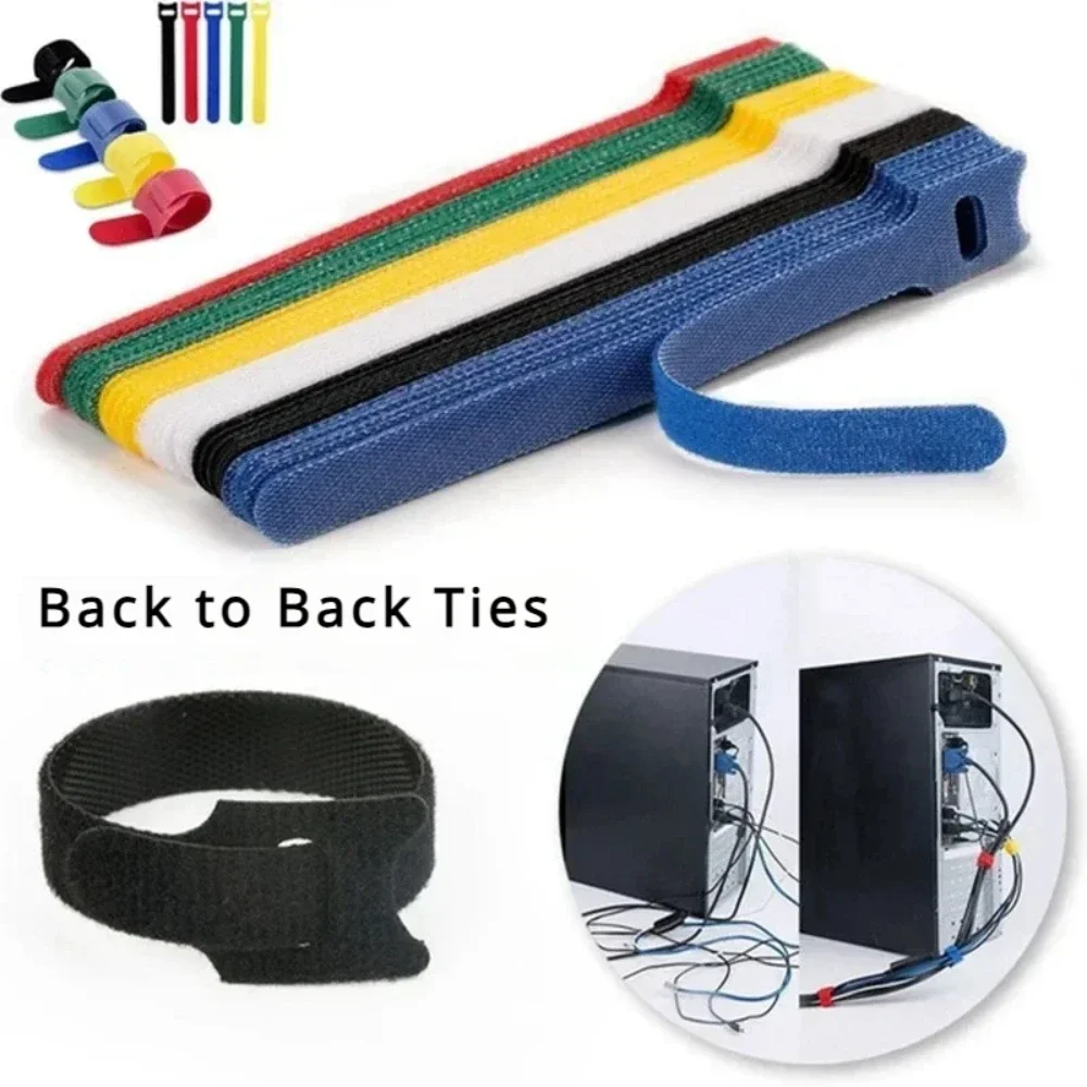 DIY Attaches Cable Storage Box T-shaped Cable Ties Fastener Straps Wire Fixing Strap Reusable Adhesive Apparel Sewing Supplies