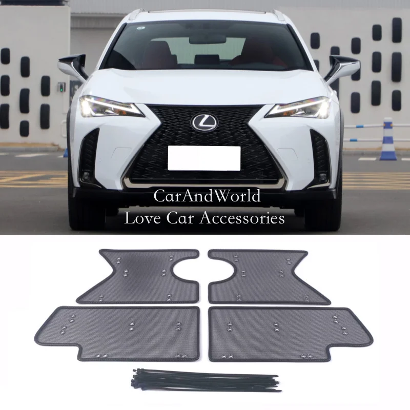 Stainless Insect Screening Mesh Front Grille Insert Net Water Tank Engine Cover Car Accessories For LEXUS UX Series 2019-2023