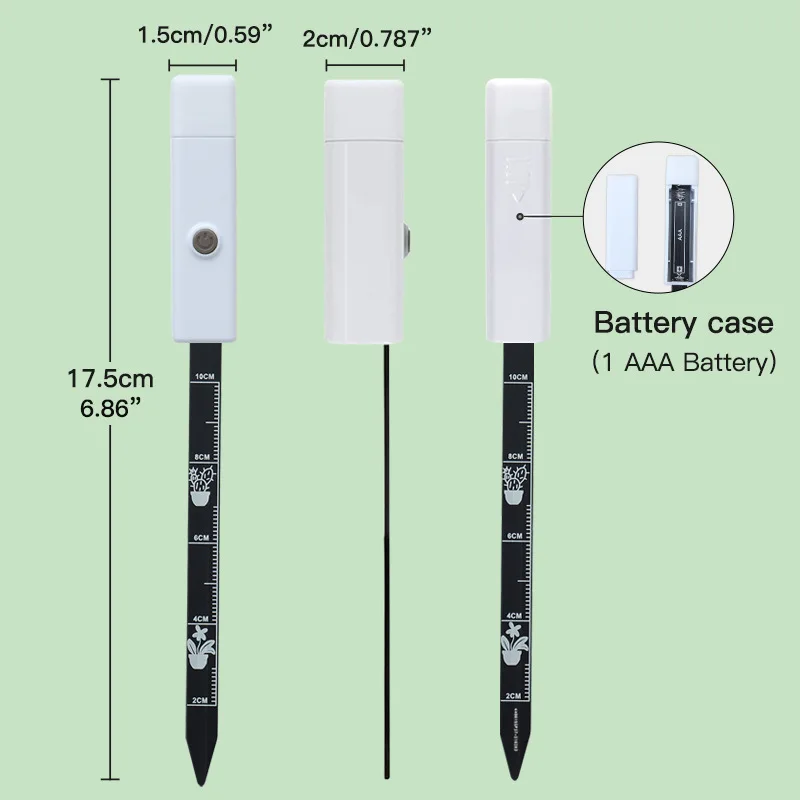 Portable Soil Moisture Meter Soil Water Content Tester for Gardening Potted Plants Farming Soil Testing