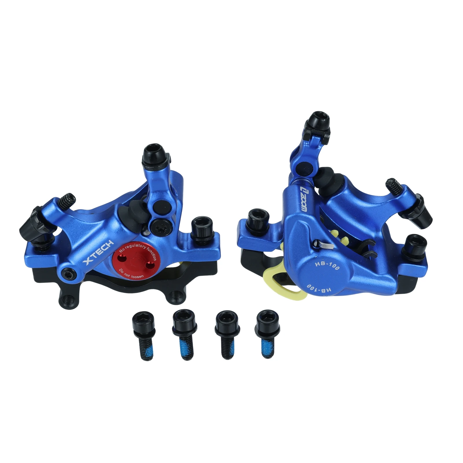 1 Set Hydraulic Disc Brake XTECH HB100 Aluminium Alloy Steel Integrated Cylinder Fit For Cable Brake Hydraulic Brake System