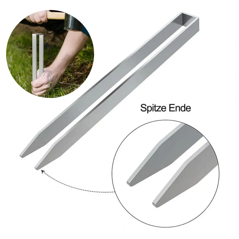 Стабильные колья для двора, садовые грунтовые анкеры для повышенной устойчивости, 4 шт., арочные гвозди, устойчивые к коррозии U-образной формы