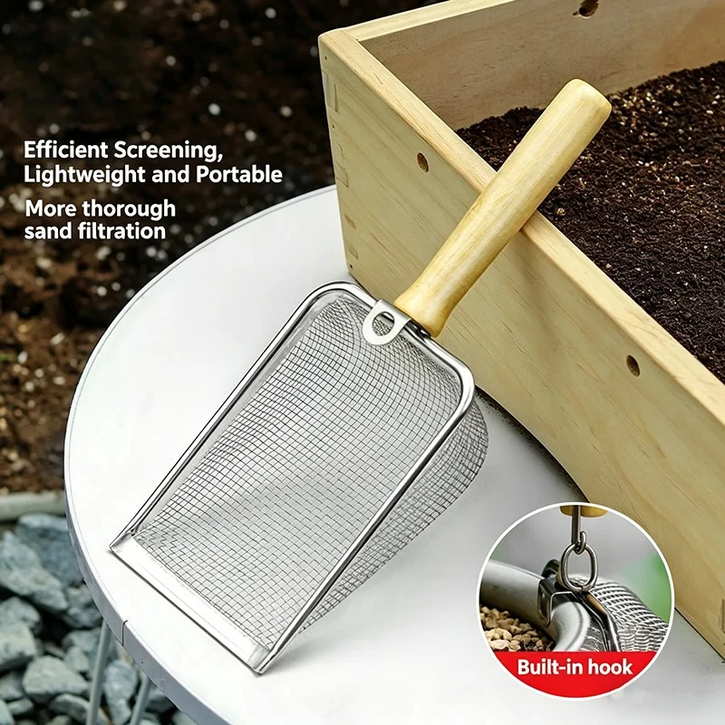 Stainless Steel Soil Sieve Sho - đánh giá và giá Garden Sieve Soil