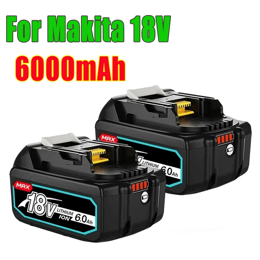 

for Makita 18V 6000mAh Rechargeable Power Tools Battery 18V makita with LED Li-ion Replacement LXT BL1860B BL1860 BL1850 Charger