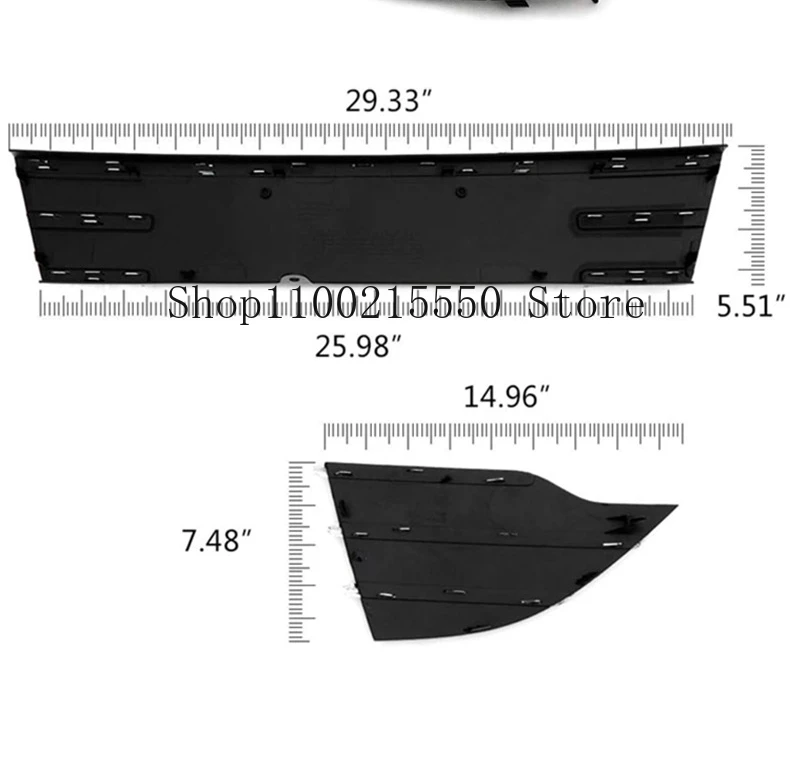 For Ford Kuga Escape Grille 2013-2016 Grille Trim Stickers High Version Grille Strip Chromium Styling Car Styling