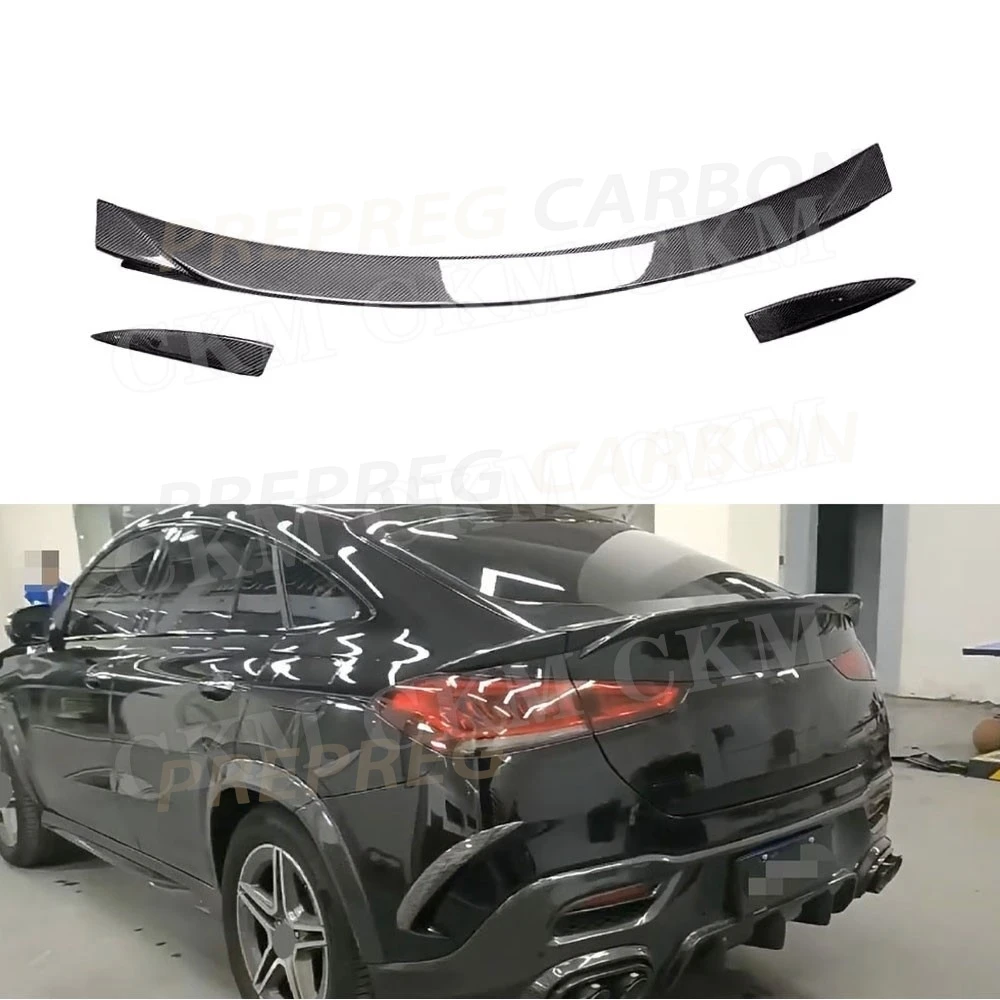 

Real Carbon Fiber Duckbill Rear Trunk Wing Spoiler for Benz GLE Class C167 GLE350 GLE53 GLE63 AMG Coupe 2020-2023 FRP