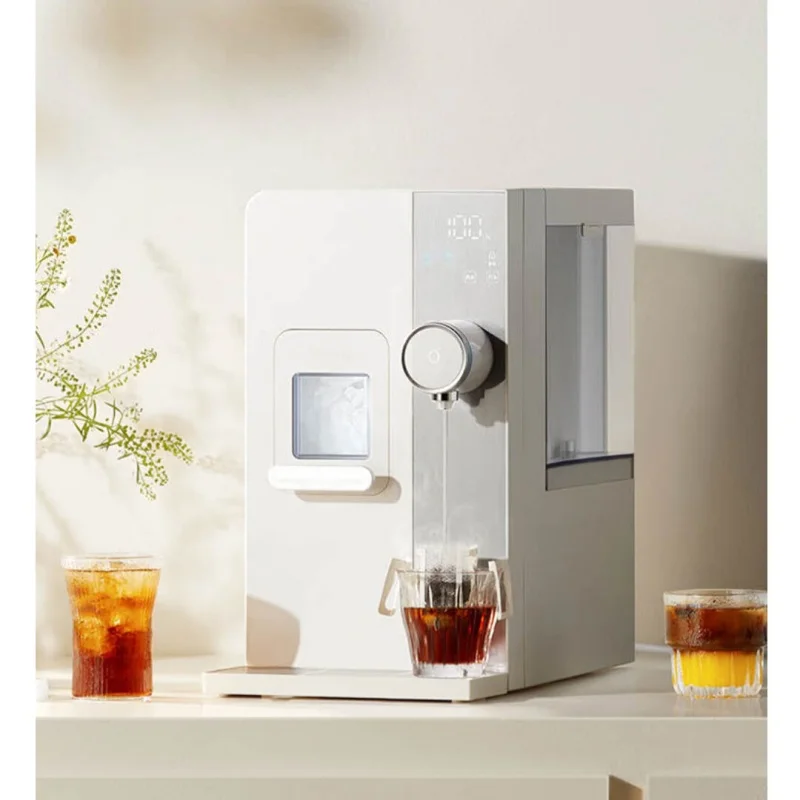 Home Office Use 220V Ice Maker Water Dispenser Countertop Instant Hot Cold Water Self Cleaning Automatic Ice Making Machine