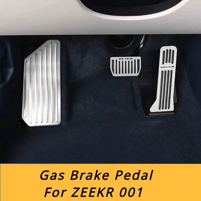 

2Pcs Car Gas Brake Pedal for ZEEKR 001 Aluminum Alloy Brake Gas Accelerator Non-Slip Foot Rest Pedal Covers Auto Accessories