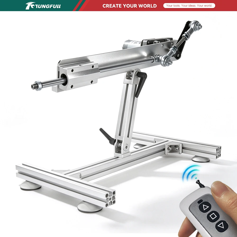 Attuatore lineare DC 24V con velocità regolabile, motore a movimento alternato silenzioso, attuatore elettrico con telecomando per apparecchiature di automazione fai-da-te
