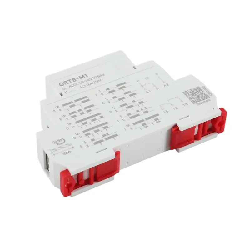 

GEYA GRT8-M1 On Off Time Delay Relay 16A AC/DC12V-240V Multifunction Din Rail Automatic Timer Relay