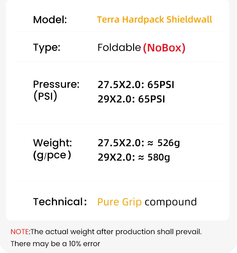 Continental Terra Hardpack 27.5/29x2.0 Tubeless Ready Faltbarer Gravel-Reifen MTB Rennrad Cyclo-Cross Breiter Profilflächenauftrag Flaches Zentralprofil – Detail 4