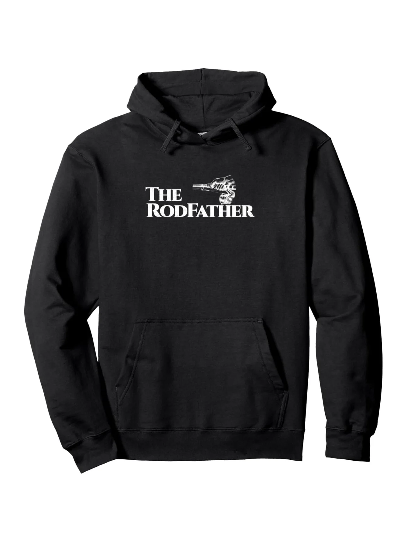 

Мужская толстовка с капюшоном RodFather Fun Fishing Rod Father's Day