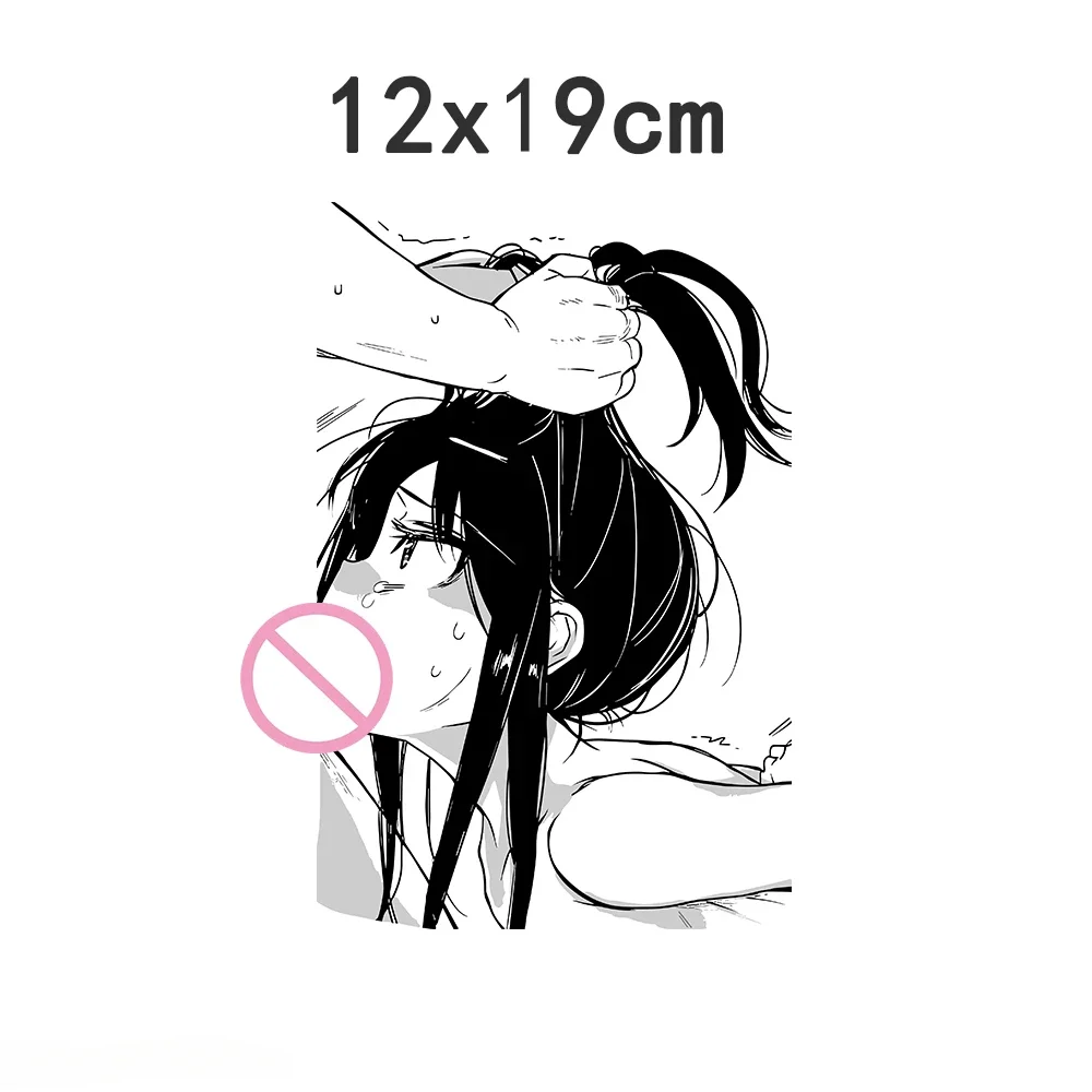 Black and White Anime Sexy Girl Tattoo Stickers Fake Tattoos for Women Men Hip Belly Waterproof Temporary Tatouage Sexuele Party