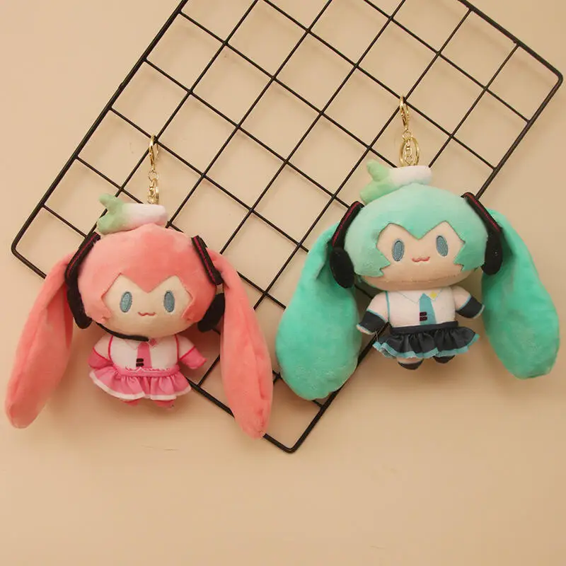 

Cartoon Hatsune Miku Plush Doll Toys Anime Peripheral Backpack Pendant Creative Doll Birthday Party Gifts Toys