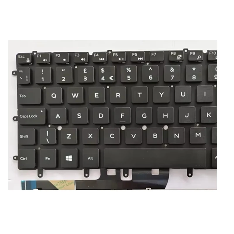 UK Laptop keyboard for DELL Inspiron XPS 13 7000 7347 7348 7352 7353 7359 15 7547 7548 9343 9350 9360 N7548 backlit view 4