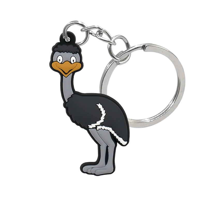 20pcs Australia Cute Animals PVC Keychain Koalas Kangaroo Key Ring Platypus Emus Key Chain Accessories Funny Gift for Women Kids