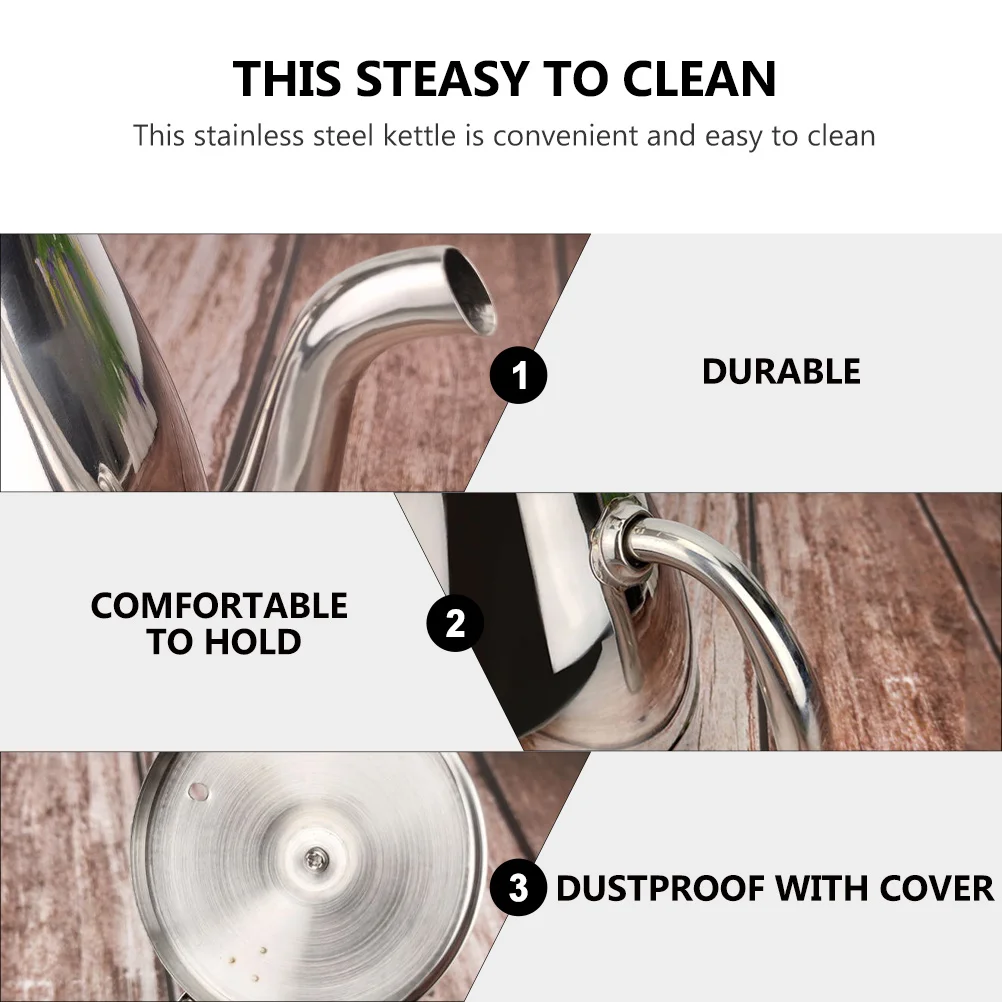 

Stainless Steel Tea Kettle Retro Teapot China Water Kettles Stovetop Whistling Universal