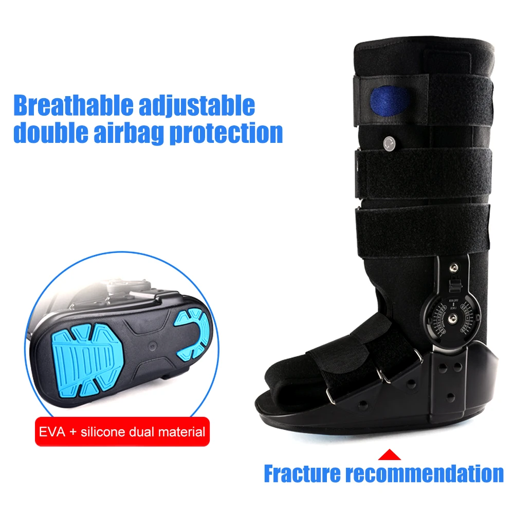 Walker Brace ROM Air Walking Fracture Boot with Air Pump Brace for Stabilizer Injured Foot Ankle Sprain Broken Toe Post Surgery