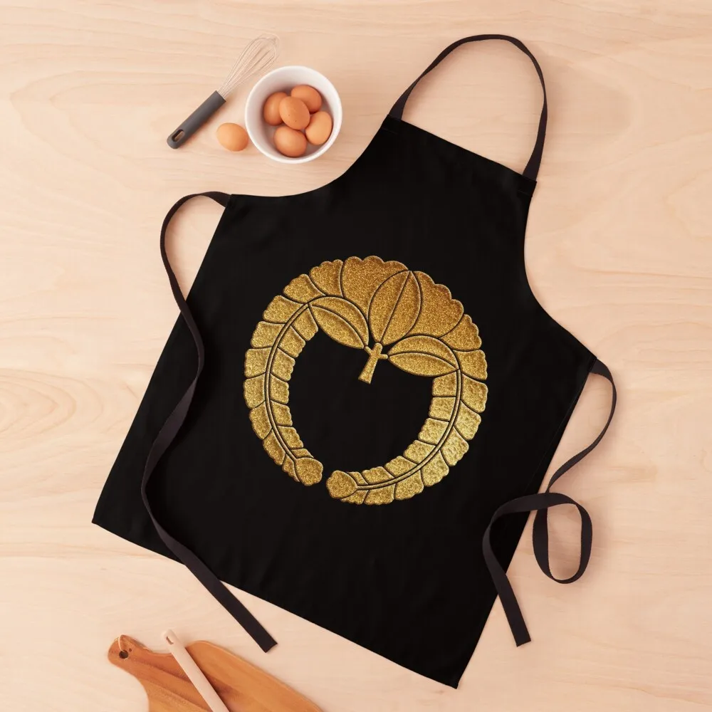 

Sagari Fuji Kamon in Gold Seal Apron Household Items cleanings Apron