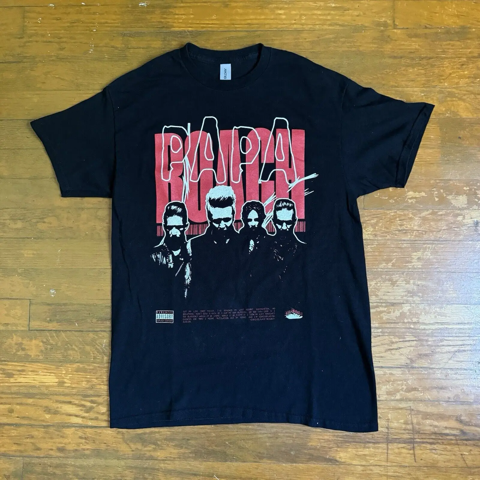 Papa Roach Ego Trip World Tour Concert Merch Band T Shirt Black Men’s Size M