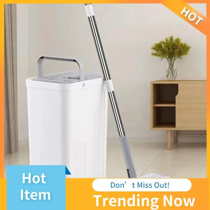 

CMHI-Lazy Floor Mop Flat Mop Free Hand-Washing Mopping Artifact Microfiber Cloth Mop With Bucket Household Mops