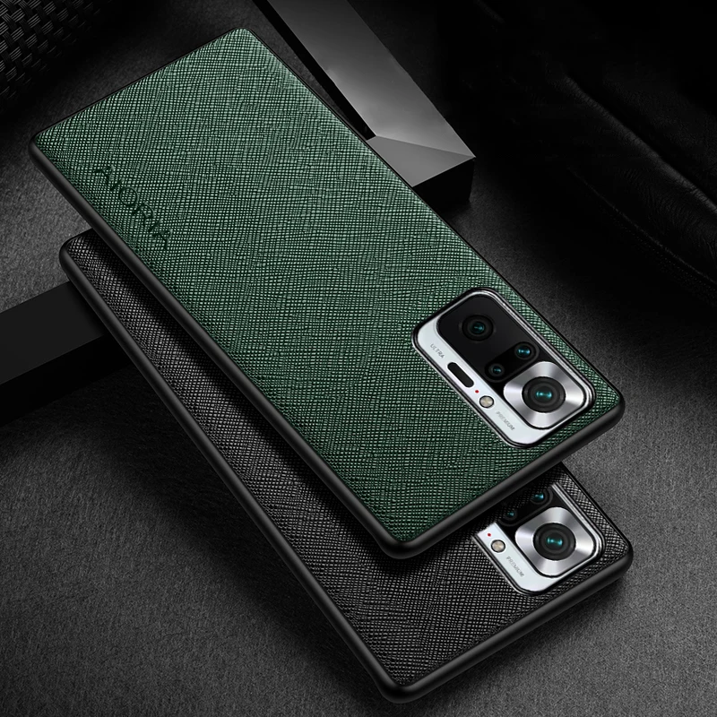 Case for Xiaomi Redmi Note 10 Pro 10T 5G 10S funda Cross pattern Leather cover Luxury coque for  redmi note 10 pro case