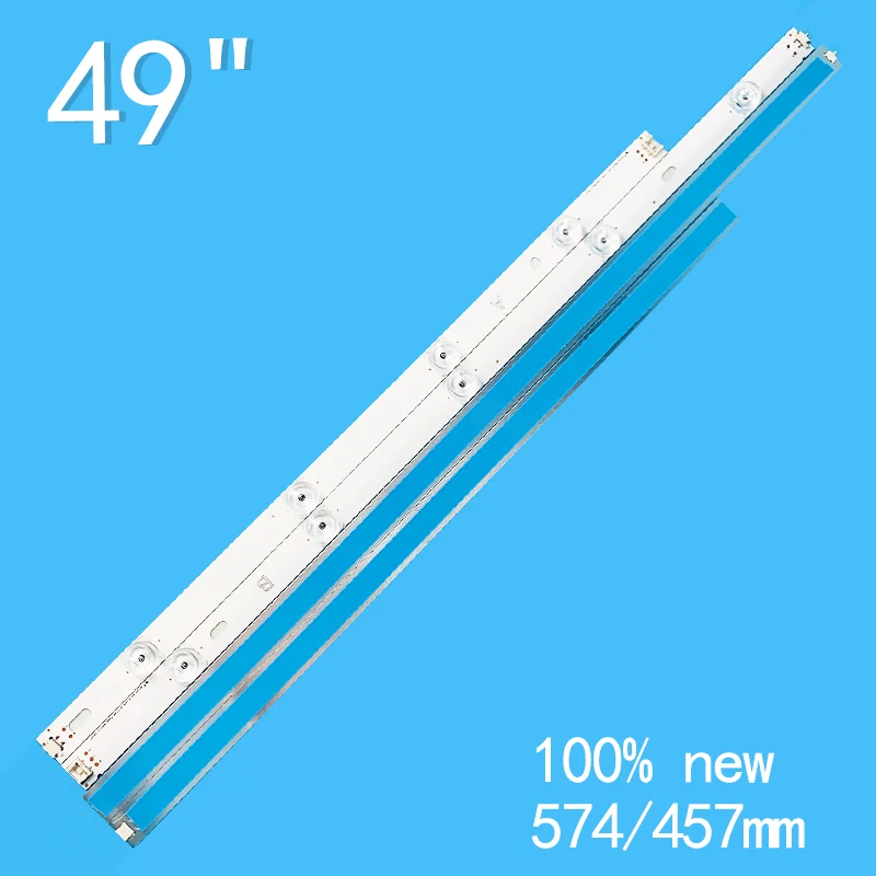 LED-achtergrondverlichtingstrip voor LIG49LB vierkante lens 4 + 5 lampen 49lb629v 49lb5500 49lb550v 49lb5550 6916L-1944A 1945A 6916l-1788A 1789A