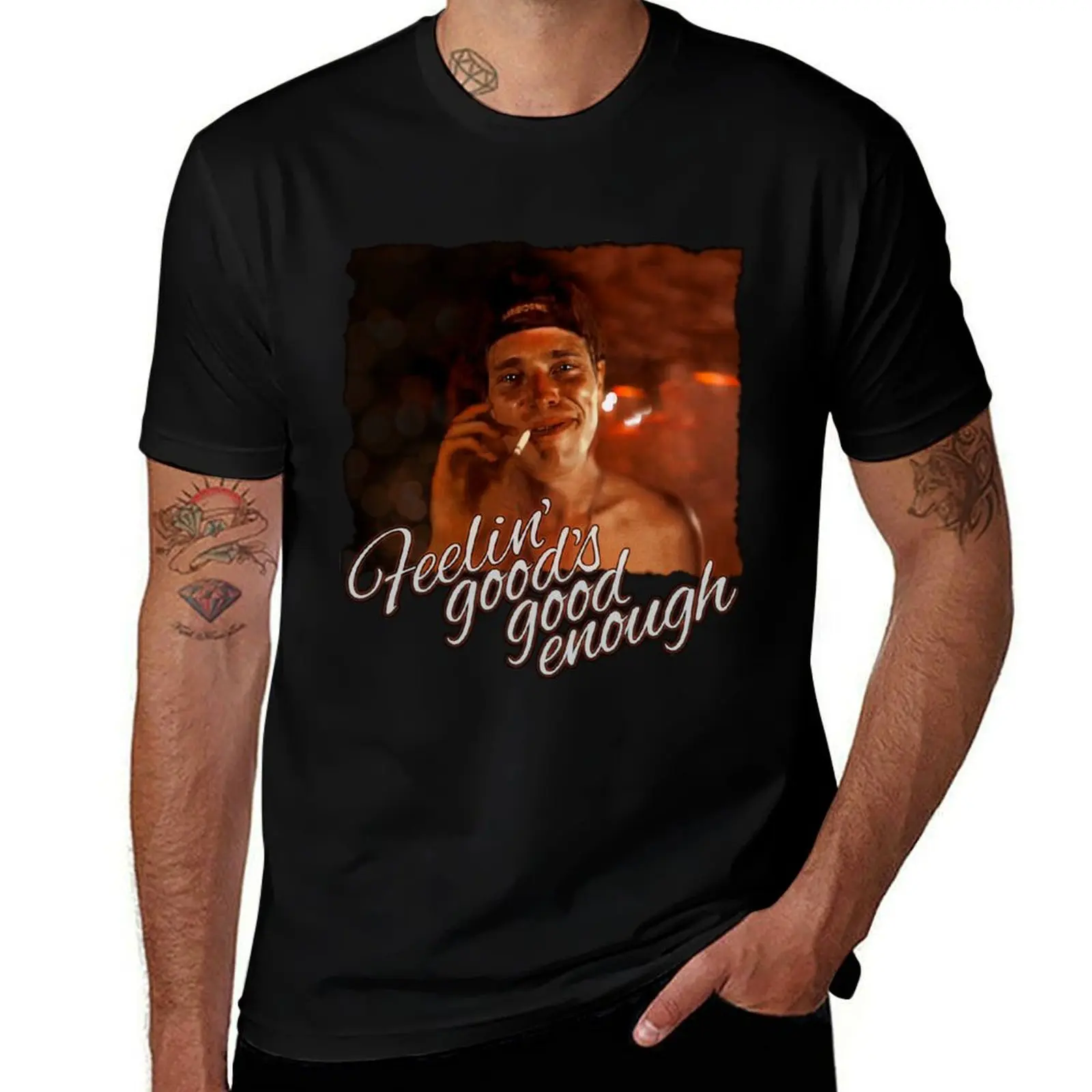 Feelin' good's good enough Platoon T-Shirt Casual Basic Short Sleeve T-Shirt