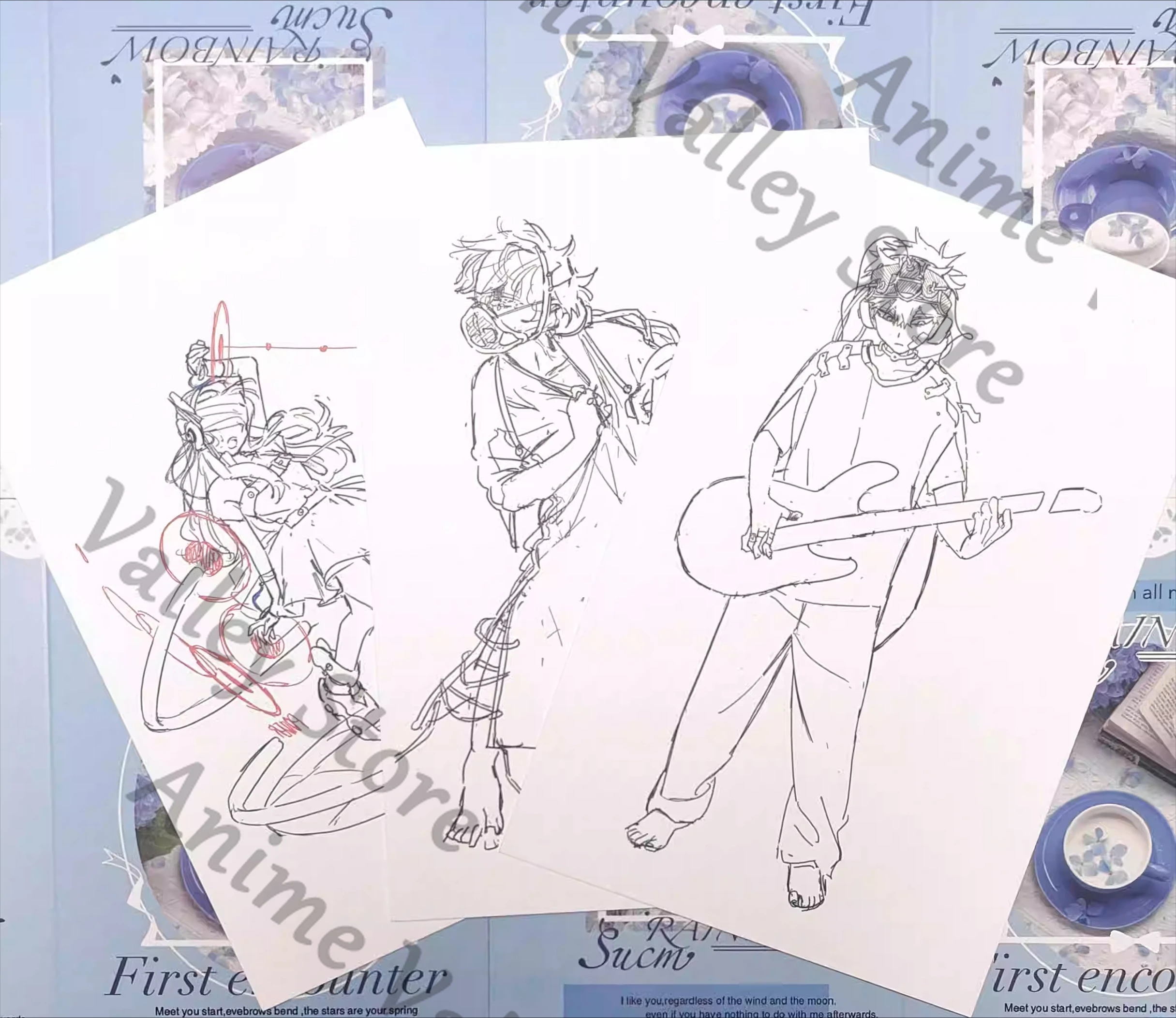 

Genuine Anime Alien Stage Ivan Till Cosplay Second Anniversary Medical Postcard Card Cartoon Ticket Stub Cards Bookmark Gift