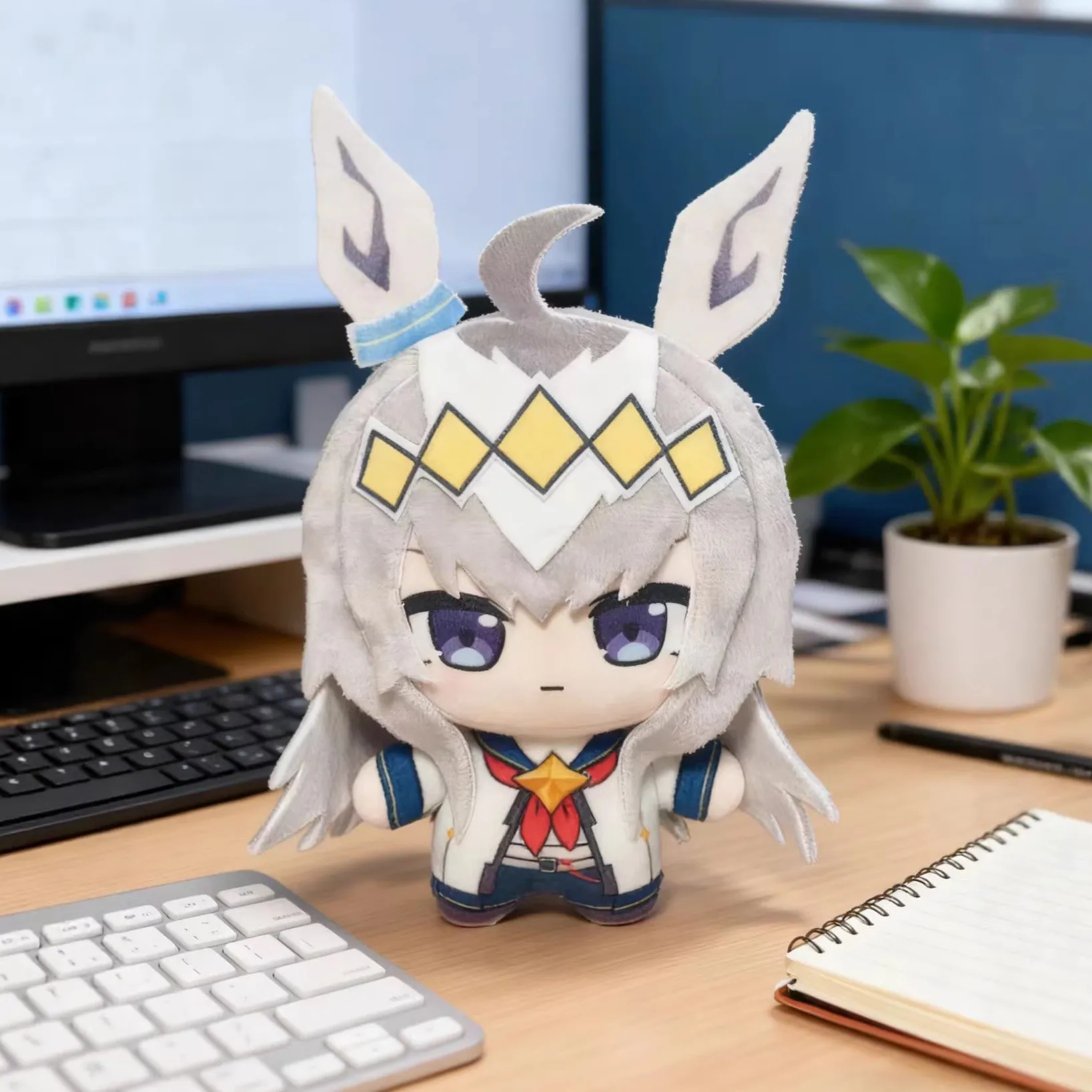 

10cm PrettyDerby Oguri Cap Plushie Anime Oguri Cap Figures Model Cotton Plush Doll Toys Pendants Keychain Collectible