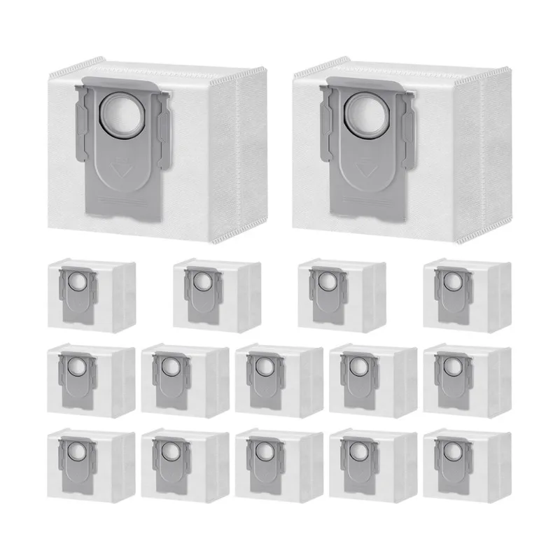 【TODAY-BUY】~@ 16 PCS Vaccum Bag for Q10 Q7 Q5 Bag Replacement for Roborock Q10 S5+, Q7 M5+, Q5 Max+, 3.6L Vaccum Bag