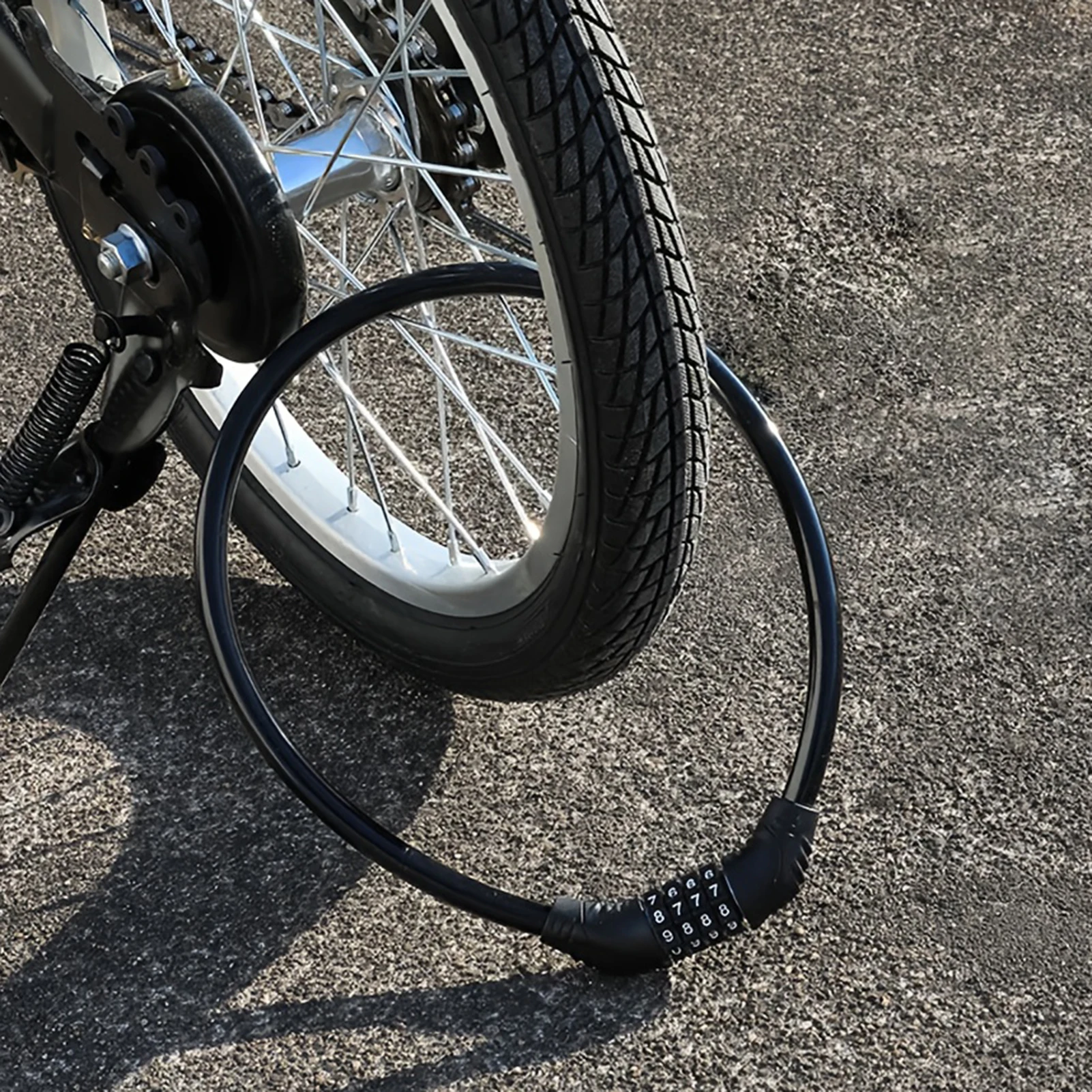 

Bicycle Anti Theft Ring Combination Lock Universal For Mountain Bike Electric Bike Portable Outdoor Cycling Security Accessories