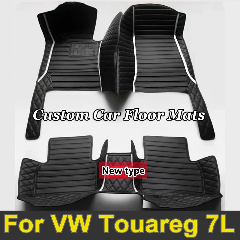 Car Floor Mats For VW Volkswagen Touareg 7L 2002~2009 5saet Waterproof Protective Pad Car Matt Tapetes Automovil Car Accessories