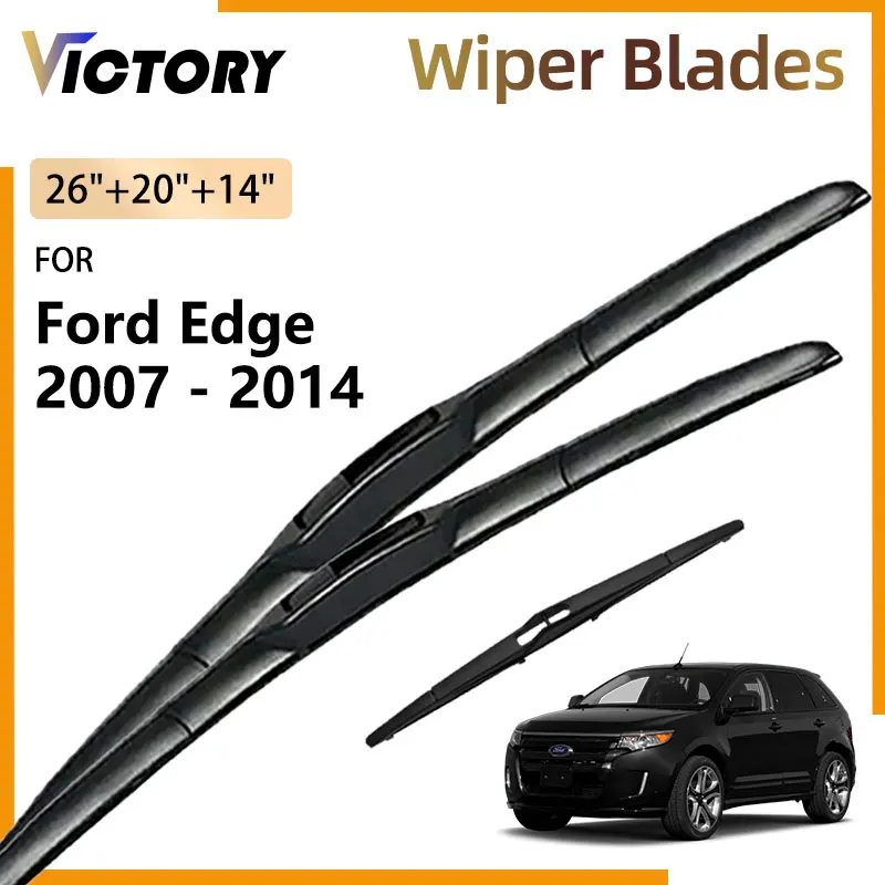 

3x Front Rear Wiper Blade For Ford Edge 2007 - 2014 2013 2012 2011 2010 2009 2008 U387 Accessories Windshield Windscreen Brushes