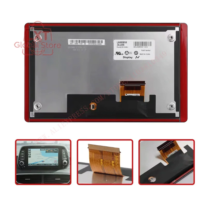 LCD Screen Display Panel For  brand new original 8.0 Inchdisplay lcd LA080WV9(SL)(02)/08/04/06