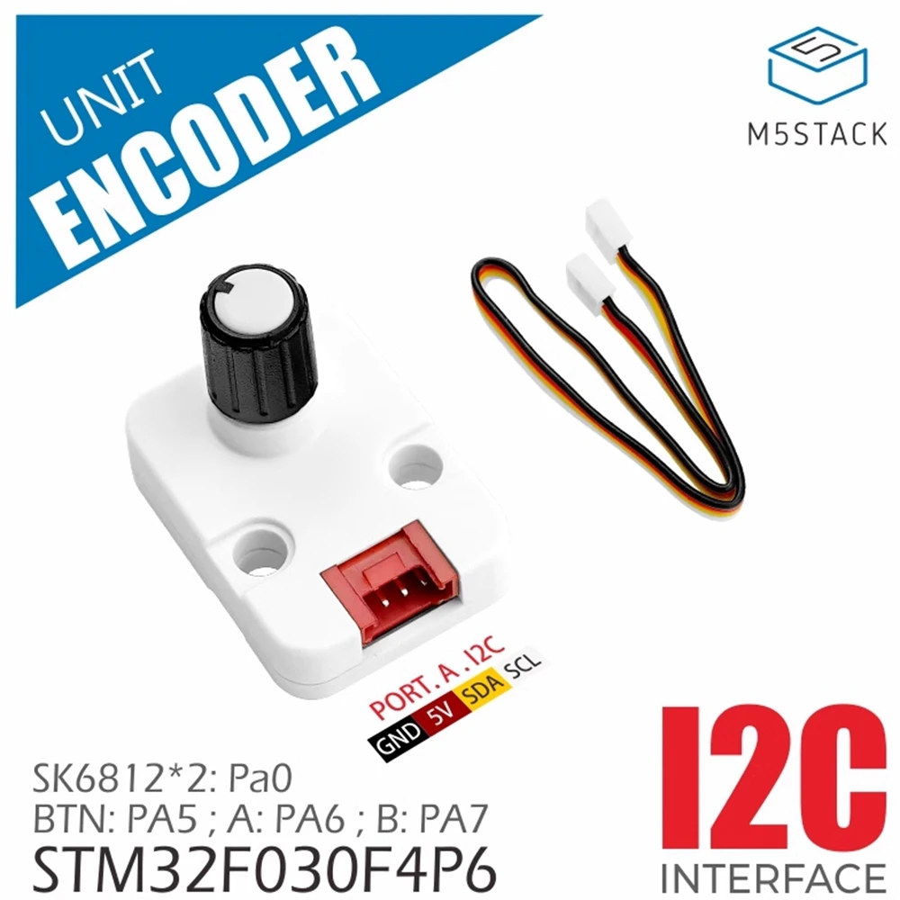 M5Stack Official Encoder Rotary Encoder I2C STM32F030 Human Machine Interaction