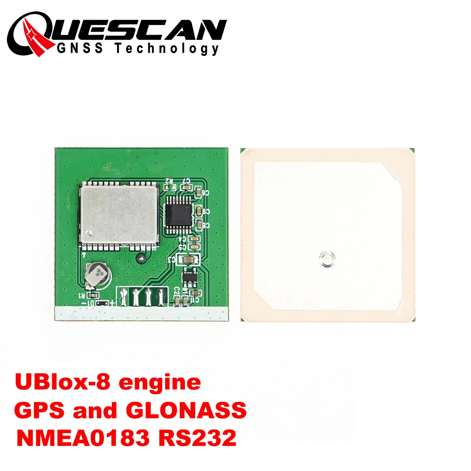 R703 3.3V-5V NMEA 0183 GPS GLONASS Galileo Beidou Module RS232 GNSS Antenna Receiver with Flash M8030 M8N 1-10Hz 35mm*35mm*7.5mm