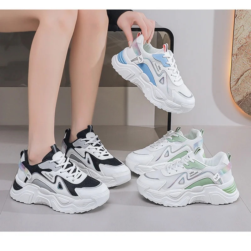 

Women's Trendy Dad Shoes Spring Autumn Mesh Thick-Soled Casual Sports Versatile Comfortable Walking Sneakers