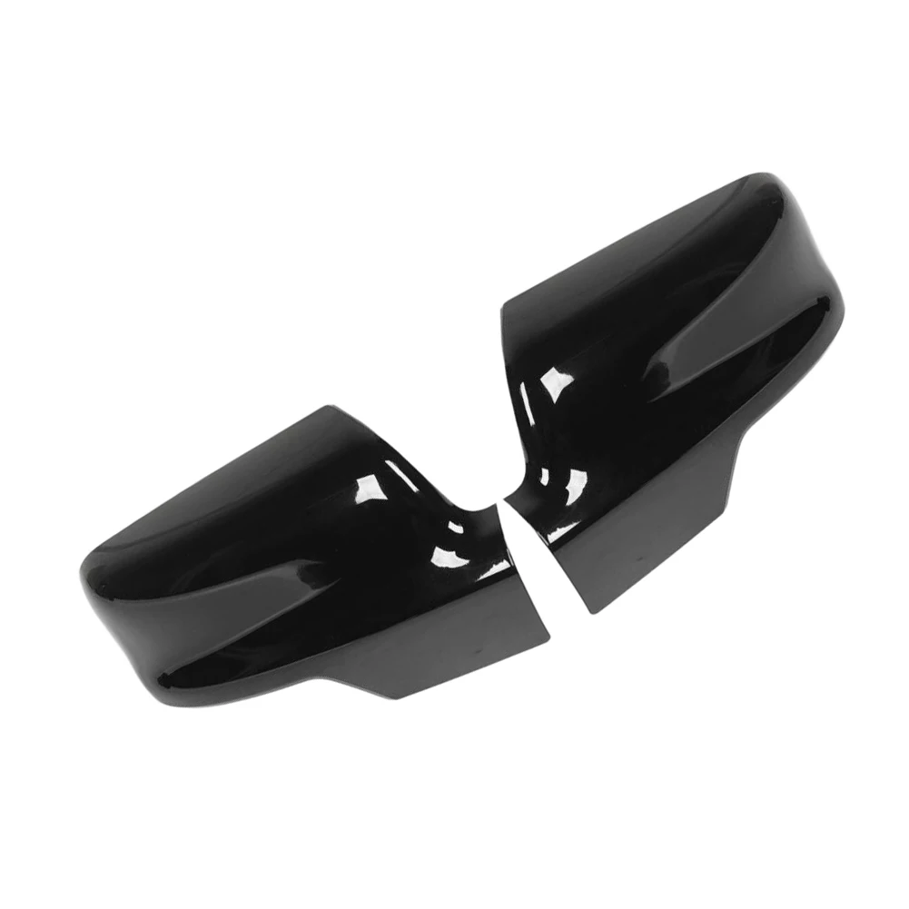 Replacement Side Mirror Covers Side Mirror Color Glossy Black Side Mirror Covers Plastic Material Left And Right Fitment