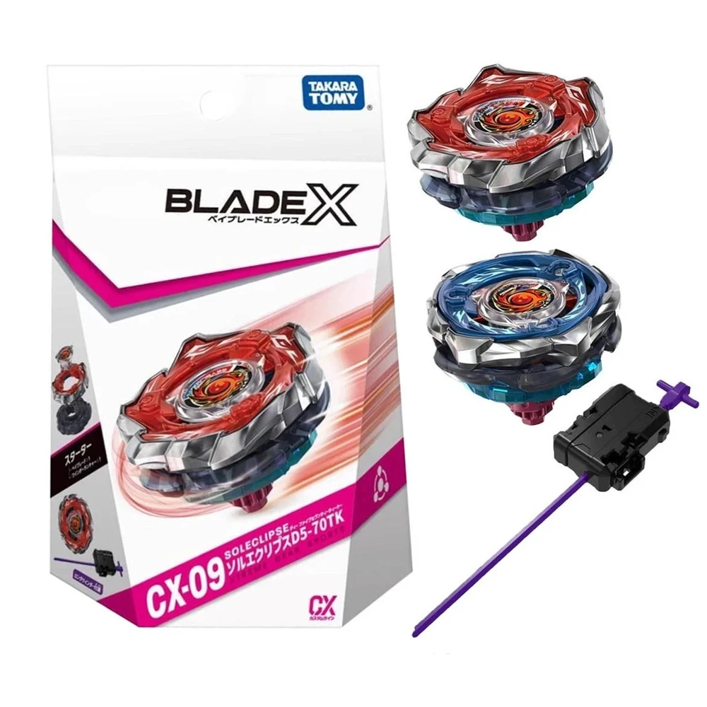 Takara Tomy Bey X CX-09 Starter Sol Eclipse D5-70TK PERMAINAN KARTU BLADE