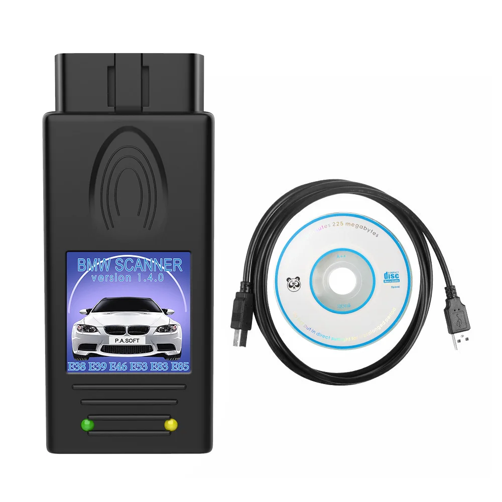 Car Diagnostic Scanner USB Diagnostic Interface For BMW  Scanner 1.4.0 Multi-Function Unlock Version For Windows XP