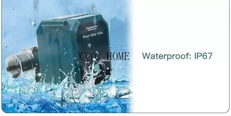 FrankEver WIFI Smart Water Timer Wireless Water Valve Remote Control Smart Automatic Watering Works with Alexa Google Home Tuya