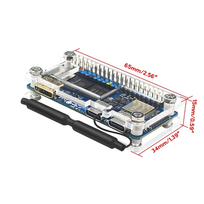 エンクロージャケースボックス OrangePi 2 ワット開発ボードアクリルシェル OrangePi Zero2W メインボード保護シェルドロップシッピング