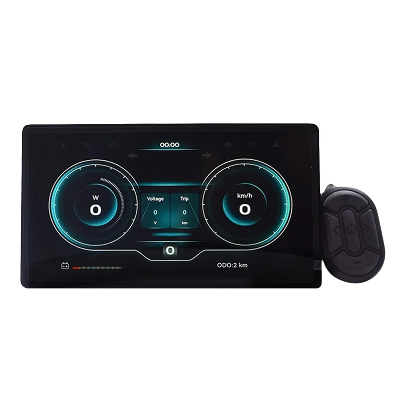 عداد سرعة الدراجة والكمبيوتر ABKQ-24V إلى 60V H8 - شاشة LED مقاومة للماء للدراجات الإلكترونية مع قابس 5Pin