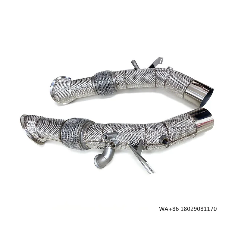 

Tuning Free Flow Downpipe Exhaust for SF90 V8 3.9T 2019-2023 Stainless Steel Heat Shield Racing Exhaust Pipe System