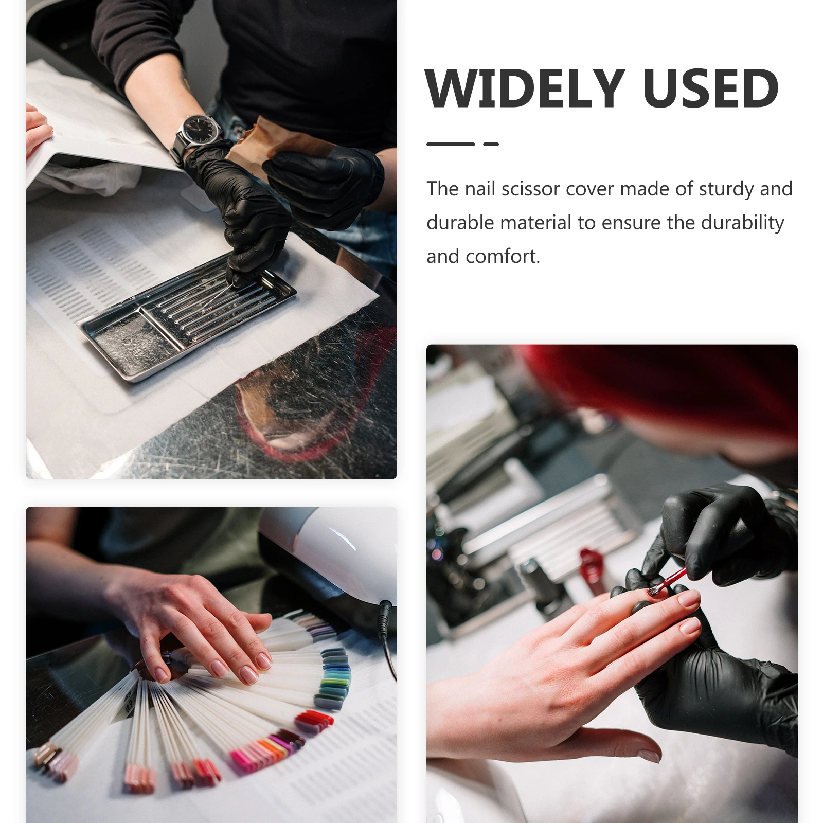 

4Pcs Protective Nail Scissor Covers PU Cuticle Scissors Holder Storage Pouch Manicure Pedicure Tool Case Pedicure Scissor Bag